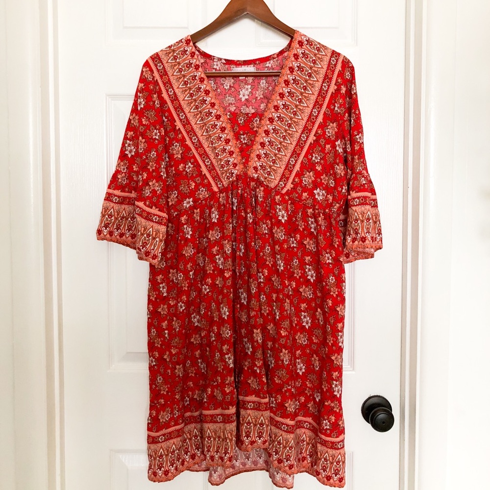 Floral flowerchild, boho dress